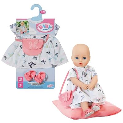 BABY born Vlinderjurk – Poppenjurk met tasje & schoenen – Hoogwaardig poppenaccessoire – Voor poppen van 43 cm BABY born Vlinderjurk – Poppenjurk met tasje & schoenen – Hoogwaardig poppenaccessoire – Voor poppen van 43 cm