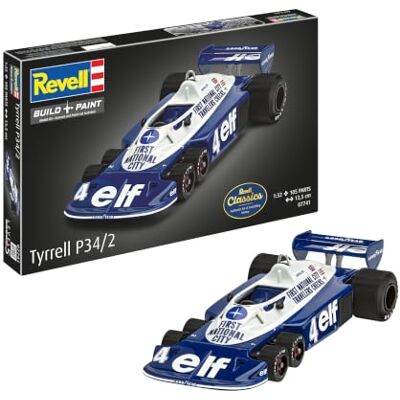 Revell 07741 Tyrrel P34/2 6-Wheeler 1:32 Schaal Ongebouwd/Ongelakt Plastic Model Kit Revell 07741 Tyrrel P34/2 6-Wheeler 1:32 Schaal Ongebouwd/Ongelakt Plastic Model Kit