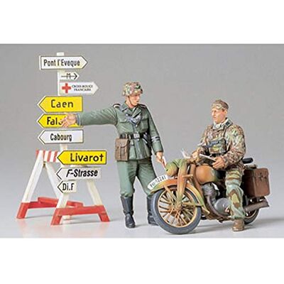 TAMIYA 35241 Duitse bestellingen en motorfiets TAMIYA 35241 Duitse bestellingen en motorfiets