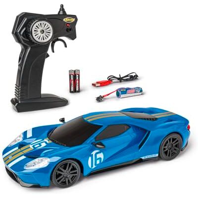Carson 1:24 Ford GT 2,4 GHz 100% RTR op afstand bestuurde auto, LED-verlichting, rijtijd ca. 60 min, RC auto, RC voertuig, afstandsbediening control, speelgoed met afstandsbediening Carson 1:24 Ford GT 2,4 GHz 100% RTR op afstand bestuurde auto, LED-verlichting, rijtijd ca. 60 min, RC auto, RC voertuig, afstandsbediening control, speelgoed met afstandsbediening