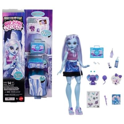 Monster Cable Self-Scare Secrets Abbey Bominable pop Uitpakaccessoireset met 13 realistische verrassingen zoals henna, schilderen en haken, JHK44 Monster Cable Self-Scare Secrets Abbey Bominable pop Uitpakaccessoireset met 13 realistische verrassingen zoals henna, schilderen en haken, JHK44