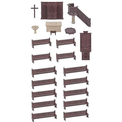 Faller FA180346 kerkuitrusting set modelbouwset, verschillende Faller FA180346 kerkuitrusting set modelbouwset, verschillende
