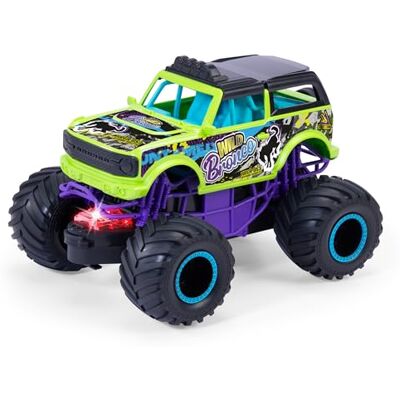 Dickie Toys Wild Bronco Monstertruck vanaf 3 jaar (18 cm) Ford SUV als monstertruck met cool licht & geluid, speelgoedauto voor kinderen met frictie en rubberen banden, incl. batterijen Dickie Toys Wild Bronco Monstertruck vanaf 3 jaar (18 cm) Ford SUV als monstertruck met cool licht & geluid, speelgoedauto voor kinderen met frictie en rubberen banden, incl. batterijen