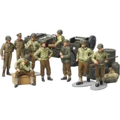 TAMIYA 300032552-1:48 WWII US Willys Jeep met figuurset (9) TAMIYA 300032552-1:48 WWII US Willys Jeep met figuurset (9)