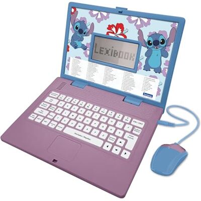 Lexibook , Disney Stitch educatieve laptop voor kinderen, JC598Di10 Nederlands/Frans, 124 activiteiten, Leerspelletjes en muziek Lexibook , Disney Stitch educatieve laptop voor kinderen, JC598Di10 Nederlands/Frans, 124 activiteiten, Leerspelletjes en muziek