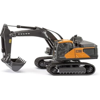 SIKU Volvo EC300 Pelle hydraulische graafmachine Beweegbare rubberen kettingen, draaibare cabine, functionele schep, metalen carrosserie, professionele graafmachine SIKU Volvo EC300 Pelle hydraulische graafmachine Beweegbare rubberen kettingen, draaibare cabine, functionele schep, metalen carrosserie, professionele graafmachine