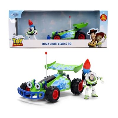 Jada Toys Toy Story Buggy met Buzz Lightyear (ca. 19 cm) modelauto en verzamelfiguur van metaal op schaal 1:24, gedetailleerde speelgoedset, voor fans en kinderen vanaf 8 jaar Jada Toys Toy Story Buggy met Buzz Lightyear (ca. 19 cm) modelauto en verzamelfiguur van metaal op schaal 1:24, gedetailleerde speelgoedset, voor fans en kinderen vanaf 8 jaar