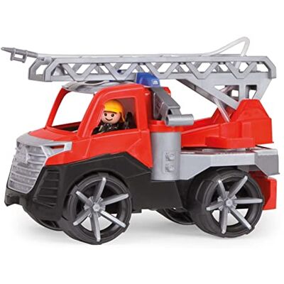 Lena 04515DF TRUXX² Brandweerwagen met opvouwbare ladder, waterpistool en volledig beweegbaar figuur, voor kinderen vanaf 2 jaar, rood Lena 04515DF TRUXX² Brandweerwagen met opvouwbare ladder, waterpistool en volledig beweegbaar figuur, voor kinderen vanaf 2 jaar, rood
