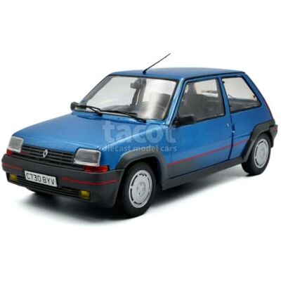 Solido 1:18 Renault 5 GT Turbo MK1 Alpine blauw 1985 Solido 1:18 Renault 5 GT Turbo MK1 Alpine blauw 1985