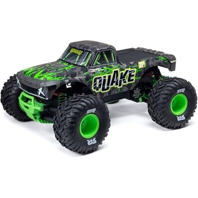 ARRMA RC Truck1/10 Quake 223S 2WD RTR (Battery and Charger Not Included) Brushless Monster Truck, Green, ARA3537T2 ARRMA RC Truck1/10 Quake 223S 2WD RTR (Battery and Charger Not Included) Brushless Monster Truck, Green, ARA3537T2