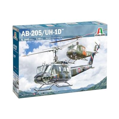 Italeri 2845 AB.205 / UH-1D "SAR", schaal 1:48, plastic model kit/kunststof model om in elkaar te zetten Italeri 2845 AB.205 / UH-1D "SAR", schaal 1:48, plastic model kit/kunststof model om in elkaar te zetten