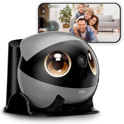 Enabot EBO Air 2 Plus FamilyBot, interactieve robot, 3K verrijdbare thuisbewaking, bewakingscamera met KI-chat (ChatGPT) en auto-patrouille & twee-weg audio en videogesprekken (Orbit grijs) Enabot EBO Air 2 Plus FamilyBot, interactieve robot, 3K verrijdbare thuisbewaking, bewakingscamera met KI-chat (ChatGPT) en auto-patrouille & twee-weg audio en videogesprekken (Orbit grijs)