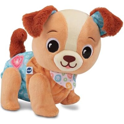 VTech Milo Scodinzolo Interactief pluche dier met 3 liedjes en 15 melodieën, beweegbare staart, sensorische ontwikkeling, automatische uitschakeling, Italiaanse taal, batterijen inbegrepen, 9-36 VTech Milo Scodinzolo Interactief pluche dier met 3 liedjes en 15 melodieën, beweegbare staart, sensorische ontwikkeling, automatische uitschakeling, Italiaanse taal, batterijen inbegrepen, 9-36