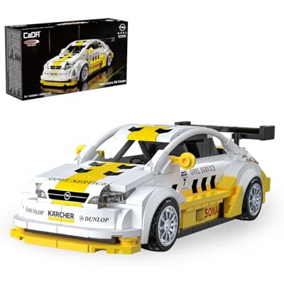 Jamara 402922 CADA Opel Astra V8 Coupe 1:24 witte stenen klembouwstenen auto model racewagen sportwagen bouwpakket speelgoed kinderen vanaf 8 jaar cadeau-idee Jamara 402922 CADA Opel Astra V8 Coupe 1:24 witte stenen klembouwstenen auto model racewagen sportwagen bouwpakket speelgoed kinderen vanaf 8 jaar cadeau-idee