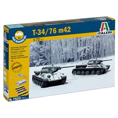 Italeri 7523 1:72 T 34/76 m42, voertuig Italeri 7523 1:72 T 34/76 m42, voertuig