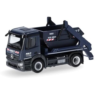 Herpa vrachtwagen model Mercedes-Benz Actros S afzetkipper AK12 "ALBA", schaal 1:87, voor diorama, modelbouw, verzamelobject, Made in Germany, kunststof Herpa vrachtwagen model Mercedes-Benz Actros S afzetkipper AK12 "ALBA", schaal 1:87, voor diorama, modelbouw, verzamelobject, Made in Germany, kunststof