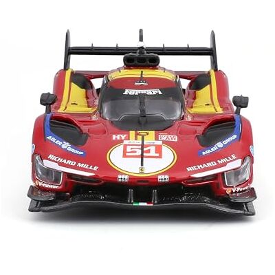 Bburago Ferrari 499P 24H LMH Hypercar 2025#51, Diecast-auto op schaal 1:43, gedetailleerde replica van de hoofdrolspeler van Le Mans, officiële Ferrari-licentie, aanbevolen leeftijd 3+ jaar Bburago Ferrari 499P 24H LMH Hypercar 2025#51, Diecast-auto op schaal 1:43, gedetailleerde replica van de hoofdrolspeler van Le Mans, officiële Ferrari-licentie, aanbevolen leeftijd 3+ jaar