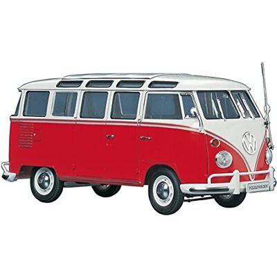 Faller Hasegawa HMCC10 1:24 Schaal "VW Type 2 Micro Bus met Windows" Model Kit Faller Hasegawa HMCC10 1:24 Schaal "VW Type 2 Micro Bus met Windows" Model Kit
