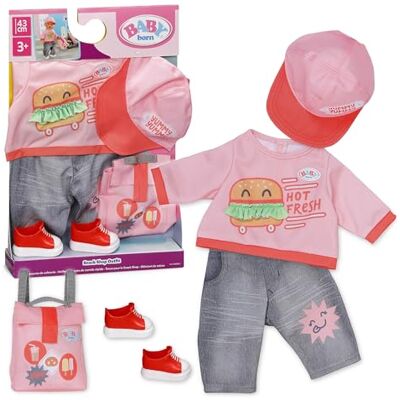 BABY born Snack shopoutfit met pet, schoenen en rugzak voor 43 cm poppen BABY born Snack shopoutfit met pet, schoenen en rugzak voor 43 cm poppen