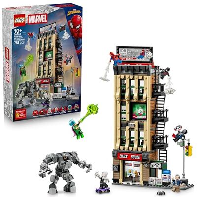Lego Marvel Spider-Man vs. Mysterio: de Daily Bugle Superhelden Bouwpakket voor Kinderen met Mecha Actiefiguur en 7 Minifiguren Cadeau voor Jongens vanaf 10 Jaar en Fans 76342 Lego Marvel Spider-Man vs. Mysterio: de Daily Bugle Superhelden Bouwpakket voor Kinderen met Mecha Actiefiguur en 7 Minifiguren Cadeau voor Jongens vanaf 10 Jaar en Fans 76342