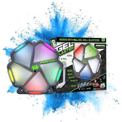 Gel Blaster Portal Smart Target System met meegeleverde app ALLEEN voor iOS Doelsysteem met responsieve LED-panelen voor 10 plus interactieve en multiplayer-games score- en statistiekregistraties Gel Blaster Portal Smart Target System met meegeleverde app ALLEEN voor iOS Doelsysteem met responsieve LED-panelen voor 10 plus interactieve en multiplayer-games score- en statistiekregistraties