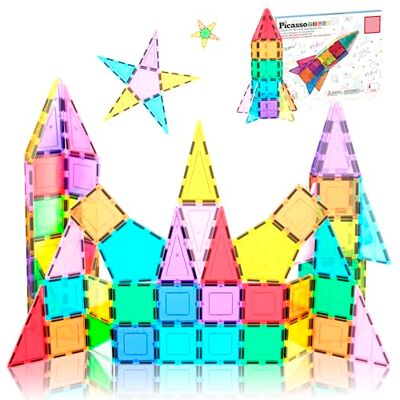 PicassoTiles 32 stuks Magnetisch Bouwblok Rocket Booster Thema Set Magnetische Constructie Speelgoed Leerset STEM Learning Playset Child Brain Development Stacking PicassoTiles 32 stuks Magnetisch Bouwblok Rocket Booster Thema Set Magnetische Constructie Speelgoed Leerset STEM Learning Playset Child Brain Development Stacking