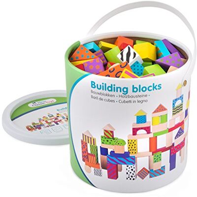 New Classic Toys Bouwblokken In Ton Fantasie 100 Stuks New Classic Toys Bouwblokken In Ton Fantasie 100 Stuks