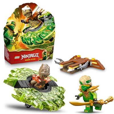 Lego NINJAGO Lloyd vs. Earth Monster Spinner Ninja Spinning Toy w/a Launcher, Battling Tops & 2 Minifigures Birthday Gift for 6+ Year Old Boys & Fans 71850 Lego NINJAGO Lloyd vs. Earth Monster Spinner Ninja Spinning Toy w/a Launcher, Battling Tops & 2 Minifigures Birthday Gift for 6+ Year Old Boys & Fans 71850