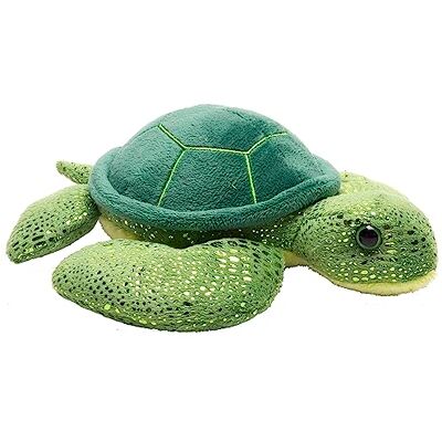 WILD REPUBLIC Hug'Ems zeeschildpad pluche, knuffeldier, pluche dier, geschenken voor kinderen, 7, groene zeeschildpad, 18 cm WILD REPUBLIC Hug'Ems zeeschildpad pluche, knuffeldier, pluche dier, geschenken voor kinderen, 7, groene zeeschildpad, 18 cm