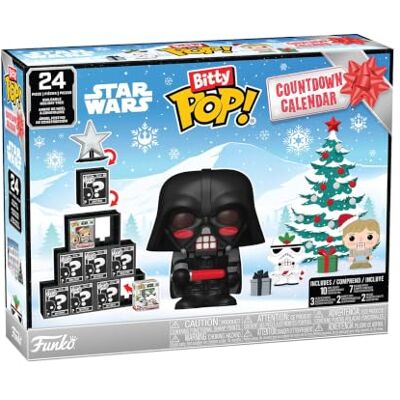 Funko Bitty Pop! Countdown-kalender: Star Wars adventskalender 24 dagen verrassingen van vinyl minifiguren mysterieuze doos cadeau-idee aftellen voor Kerstmis Funko Bitty Pop! Countdown-kalender: Star Wars adventskalender 24 dagen verrassingen van vinyl minifiguren mysterieuze doos cadeau-idee aftellen voor Kerstmis