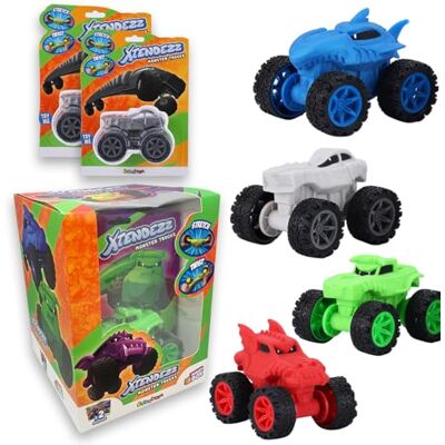 #sbabam Grappige Box Xtendezz Monster Trucks, auto's voor kinderen, zacht en rekbaar, 2 stuks, speelgoed voor kinderen van de bouwer duurzame machine voor kinderen vanaf 3 jaar #sbabam Grappige Box Xtendezz Monster Trucks, auto's voor kinderen, zacht en rekbaar, 2 stuks, speelgoed voor kinderen van de bouwer duurzame machine voor kinderen vanaf 3 jaar