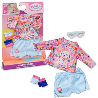 BABY born Fietsoutfit met shorts, shirt, bril en handschoenen voor 43 cm poppen BABY born Fietsoutfit met shorts, shirt, bril en handschoenen voor 43 cm poppen
