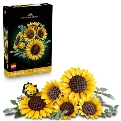 Lego Botanicals Boeket met Zonnebloemen – Kunstbloemen Bouwpakket voor Volwassenen – Nepbloemen Set met Eucalyptusstelen – Slaapkamer- en Woonkamerdecoratie – DIY Cadeau voor Vrouwen – 11502 Lego Botanicals Boeket met Zonnebloemen – Kunstbloemen Bouwpakket voor Volwassenen – Nepbloemen Set met Eucalyptusstelen – Slaapkamer- en Woonkamerdecoratie – DIY Cadeau voor Vrouwen – 11502