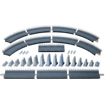 Faller Op- en afdaling kpl. Modelbouwset met 123 onderdelen R=360 mm, 30° I Modelspoorbaan accessoires H0 Spoorbedden I Modelspoorbaan H0 Spoorbedden Faller Op- en afdaling kpl. Modelbouwset met 123 onderdelen R=360 mm, 30° I Modelspoorbaan accessoires H0 Spoorbedden I Modelspoorbaan H0 Spoorbedden
