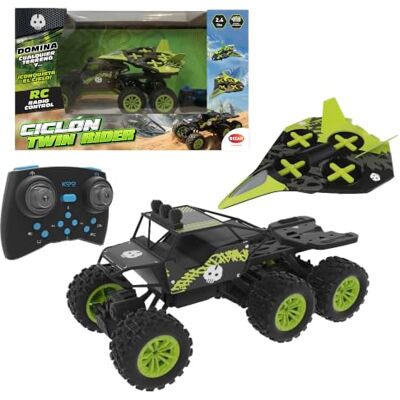 Bizak Cycloon Twin Rider RC 2-in-1, terreinwagen en vliegtuig, vanaf 10 jaar (65430082) Bizak Cycloon Twin Rider RC 2-in-1, terreinwagen en vliegtuig, vanaf 10 jaar (65430082)
