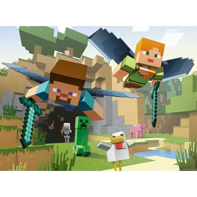 Ravensburger kinderpuzzel 12004144 Minecraft Minecraft-puzzel voor kinderen vanaf 8 jaar, met 200 stukjes in XXL-formaat, cadeau voor jongens en meisjes Ravensburger kinderpuzzel 12004144 Minecraft Minecraft-puzzel voor kinderen vanaf 8 jaar, met 200 stukjes in XXL-formaat, cadeau voor jongens en meisjes