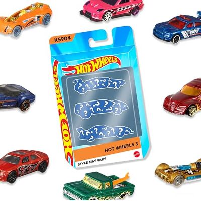 Hot Wheels Met 3 auto's in 1 set heb je meteen een complete verzameling!, K5904 Hot Wheels Met 3 auto's in 1 set heb je meteen een complete verzameling!, K5904