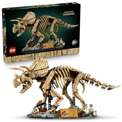 Lego Jurassic World Dinosaurusfossielen: Triceratops – Display Bouwpakket voor Volwassenen met Dr. Gerry Harding Minifiguur – Woondecoratie – Cadeau voor Jurassic Park Fans – 77985 Lego Jurassic World Dinosaurusfossielen: Triceratops – Display Bouwpakket voor Volwassenen met Dr. Gerry Harding Minifiguur – Woondecoratie – Cadeau voor Jurassic Park Fans – 77985