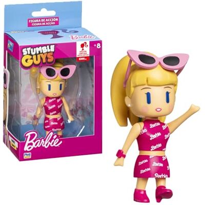 Bizak Stumble Guys X Barbie Actiefiguur, beweegbaar, 11,5 cm, 1 stuk, exclusief personage om te verzamelen, speelgoed voor jongens en meisjes vanaf 8 jaar (64110022) Bizak Stumble Guys X Barbie Actiefiguur, beweegbaar, 11,5 cm, 1 stuk, exclusief personage om te verzamelen, speelgoed voor jongens en meisjes vanaf 8 jaar (64110022)