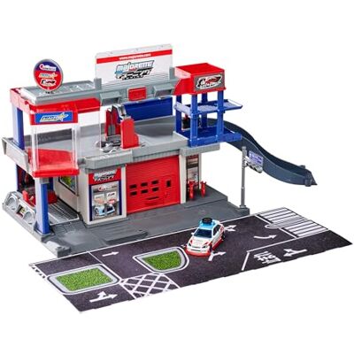 Majorette JDM Legends Tuning Garage (incl. speelgoedauto) Japanse stijl auto parkeergarage met lift, helling, licht & geluid speelgoed parkeergarage voor kinderen vanaf 5 jaar, 36x46x24 cm, incl Majorette JDM Legends Tuning Garage (incl. speelgoedauto) Japanse stijl auto parkeergarage met lift, helling, licht & geluid speelgoed parkeergarage voor kinderen vanaf 5 jaar, 36x46x24 cm, incl