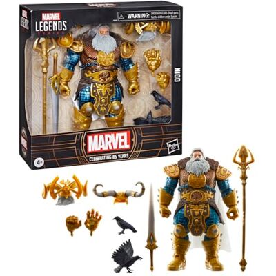 Marvel Hasbro Legends Series Odin, 85th Anniversary , Deluxe Collector Actiefiguur voor volwassenen, 15,2 cm, Comic-geïnspireerd Legends 85 Jaar 6 Inch Actiefiguur Deluxe Odin Marvel Hasbro Legends Series Odin, 85th Anniversary , Deluxe Collector Actiefiguur voor volwassenen, 15,2 cm, Comic-geïnspireerd Legends 85 Jaar 6 Inch Actiefiguur Deluxe Odin