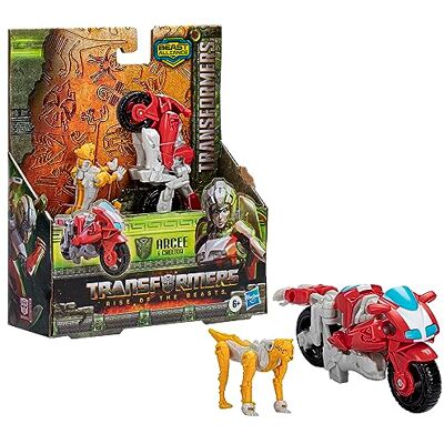 Transformers : Rise of the Beasts-film, Beast Alliance Beast Weaponizers-duopack Arcee-speelgoed, vanaf 6 jaar, 12,5 cm Transformers : Rise of the Beasts-film, Beast Alliance Beast Weaponizers-duopack Arcee-speelgoed, vanaf 6 jaar, 12,5 cm