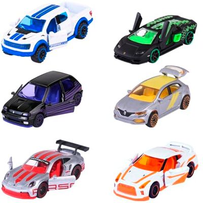 Majorette Modelauto uit de Limited Edition, 10-6-voudig gesorteerd (Renault, Porsche, Ford, Nissan, Lamborghini), 1 auto van metaal met vrijloop, 7,5 cm, voor kinderen vanaf 3 jaar Majorette Modelauto uit de Limited Edition, 10-6-voudig gesorteerd (Renault, Porsche, Ford, Nissan, Lamborghini), 1 auto van metaal met vrijloop, 7,5 cm, voor kinderen vanaf 3 jaar