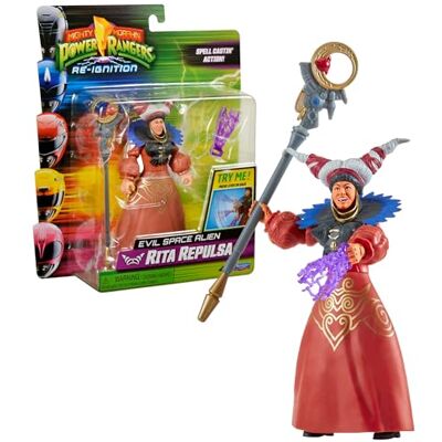Power Rangers De schurken, figuur met beweegbare functie, 12 cm, model Rita Repulsa, voor kinderen vanaf 4 jaar, PWG062 Power Rangers De schurken, figuur met beweegbare functie, 12 cm, model Rita Repulsa, voor kinderen vanaf 4 jaar, PWG062