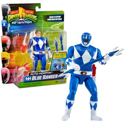 Power Rangers , Beweegbare figuur, 15 cm, Ranger blauw, 4+, PWG074 Power Rangers , Beweegbare figuur, 15 cm, Ranger blauw, 4+, PWG074