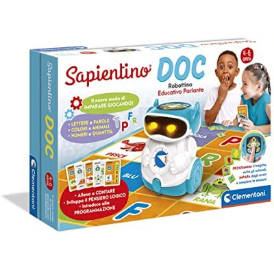 Clementoni Sapientino Doc Robot Coding en programmering, Leerrobot (in het Italiaans) voor kinderen van 5 jaar 17698 Clementoni Sapientino Doc Robot Coding en programmering, Leerrobot (in het Italiaans) voor kinderen van 5 jaar 17698