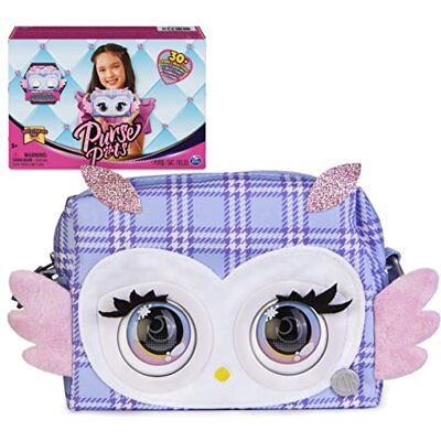 Purse Pets , Print Perfect Hoot Couture Uil, interactief huisdier speelgoed en handtas met meer dan 30 geluiden en reacties, kinderspeelgoed voor meisjes vanaf 5 jaar Purse Pets , Print Perfect Hoot Couture Uil, interactief huisdier speelgoed en handtas met meer dan 30 geluiden en reacties, kinderspeelgoed voor meisjes vanaf 5 jaar