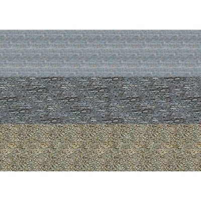 Busch - 7443 H0 Decoratief karton - Bakstenen Busch - 7443 H0 Decoratief karton - Bakstenen
