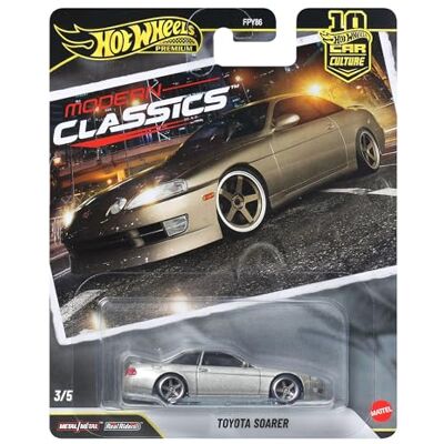 Hot Wheels Autocultuur Voertuig, Premium metalen speelgoedauto of -truck met Real Riders banden en metalen carrosserie en chassis (stijlen kunnen variëren), JKF15 Hot Wheels Autocultuur Voertuig, Premium metalen speelgoedauto of -truck met Real Riders banden en metalen carrosserie en chassis (stijlen kunnen variëren), JKF15