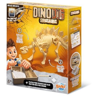 Buki France Buki Dino dig-stegosaurus-dinosaurus om op te graven, 20 cm, 445STE Buki France Buki Dino dig-stegosaurus-dinosaurus om op te graven, 20 cm, 445STE